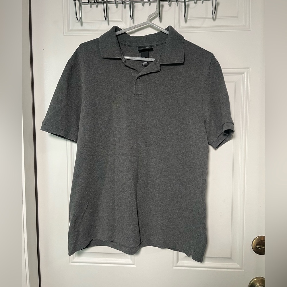 H&M Men's Gray Polo Shirt